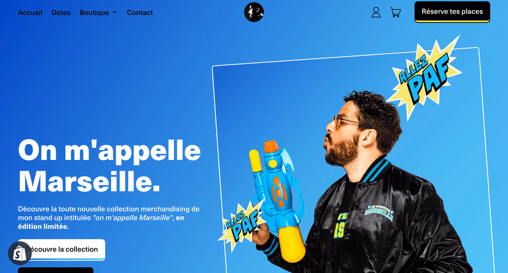 Réalisation Shopify pour Redouane Bougheraba par Artich.io