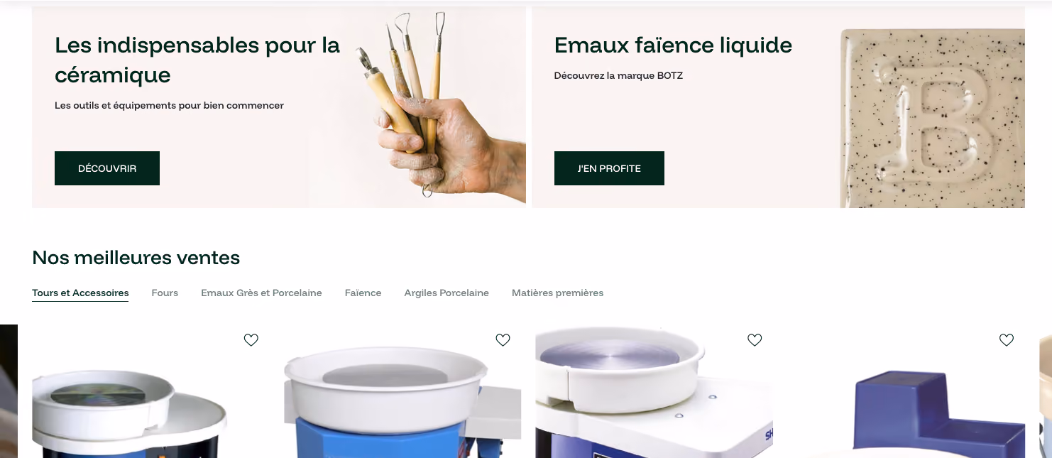 Réalisation Shopify pour Ceradel par Artich.io