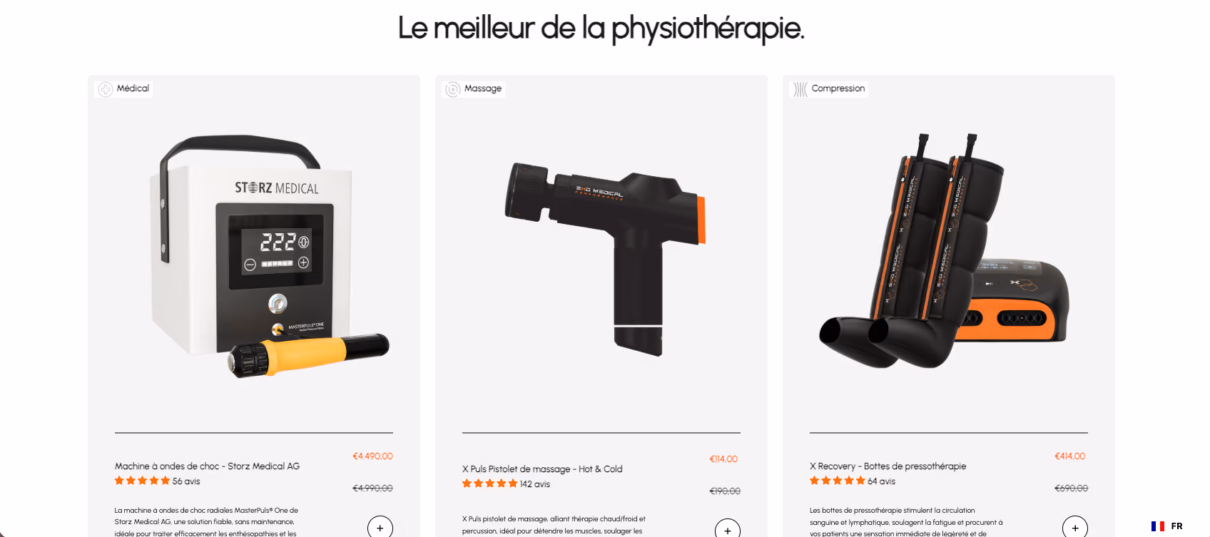 Réalisation Shopify pour Exo Medical par Artich.io