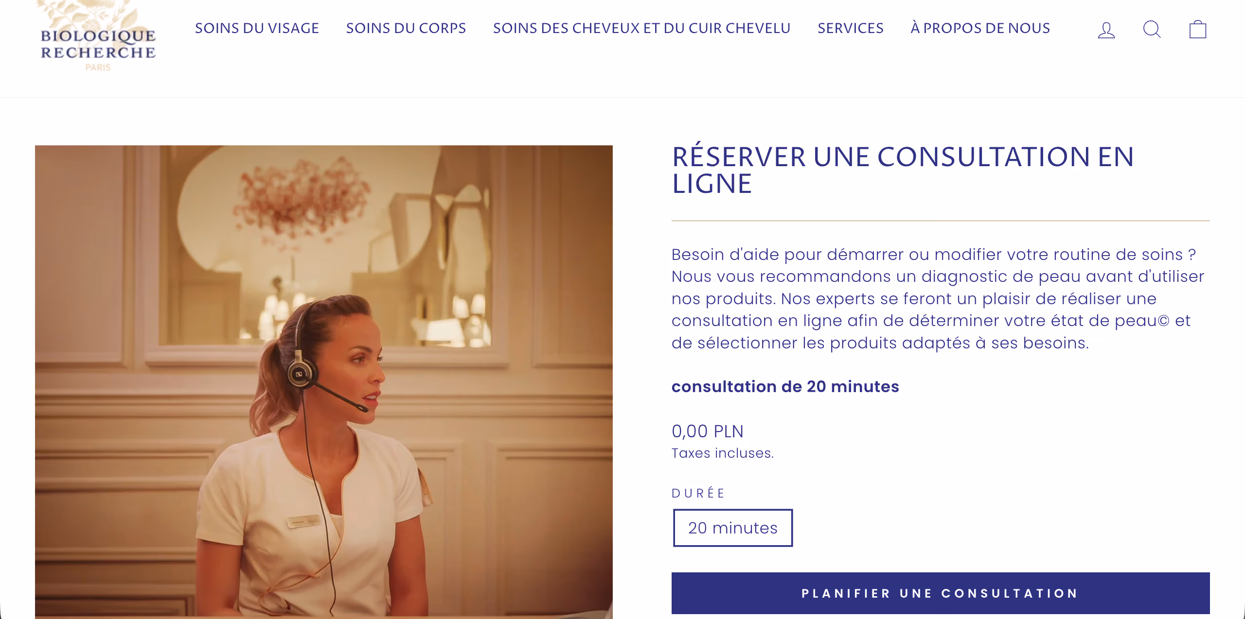 Réalisation Shopify pour Biologique Recherche par Artich.io