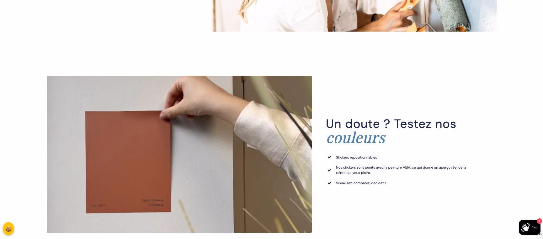 Réalisation Shopify pour Veia par Artich.io