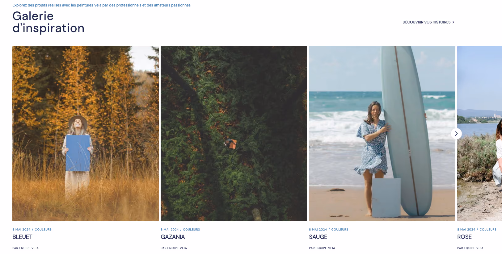 Réalisation Shopify pour Veia par Artich.io