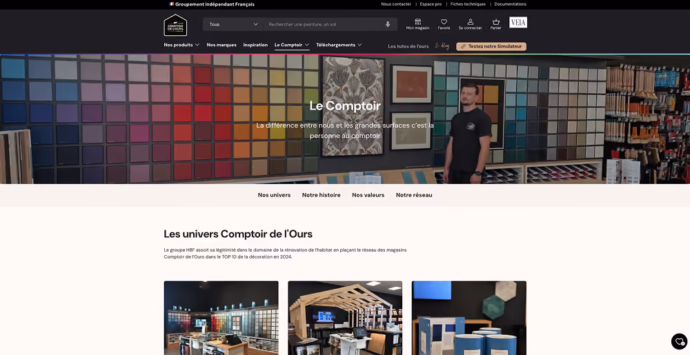 Réalisation Shopify pour Comptoir de l'ours par Artich.io