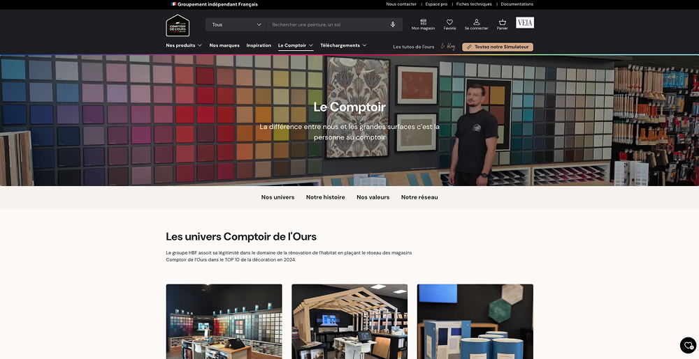 Réalisation Shopify pour Comptoir de l'ours par Artich.io