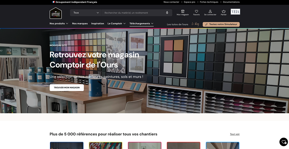 Réalisation Shopify pour Comptoir de l'ours par Artich.io