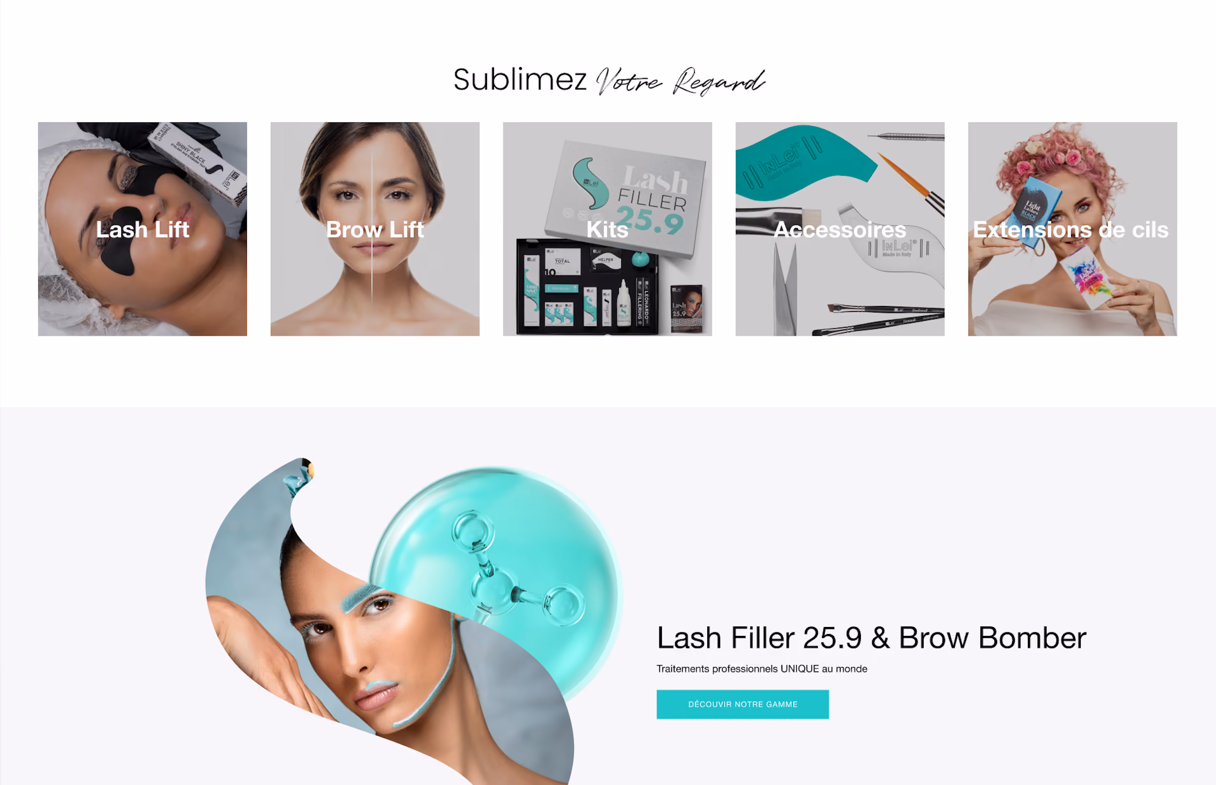 Réalisation Shopify pour InLei par Artich.io