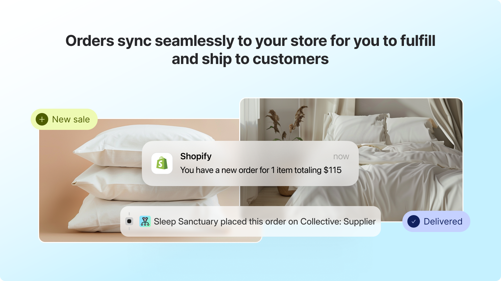 Shopify Collective: Supplier - synchronisation automatique des commandes dans la boutique fournisseur