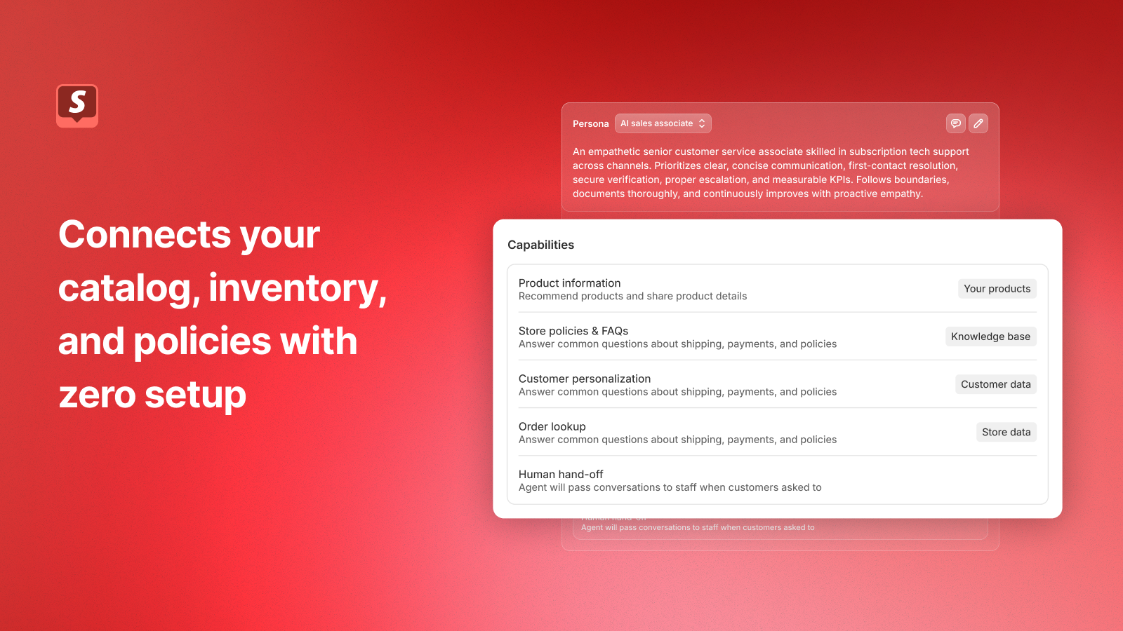 Shopify Inbox - assistant IA connecté au catalogue, aux politiques et aux commandes