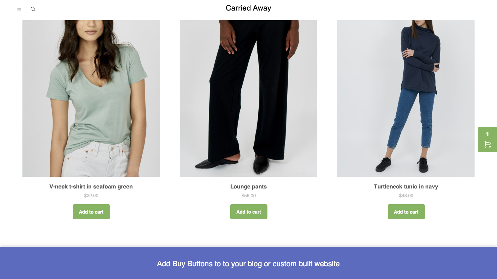 Buy Button channel - intégrer des boutons d'achat sur un blog ou site externe
