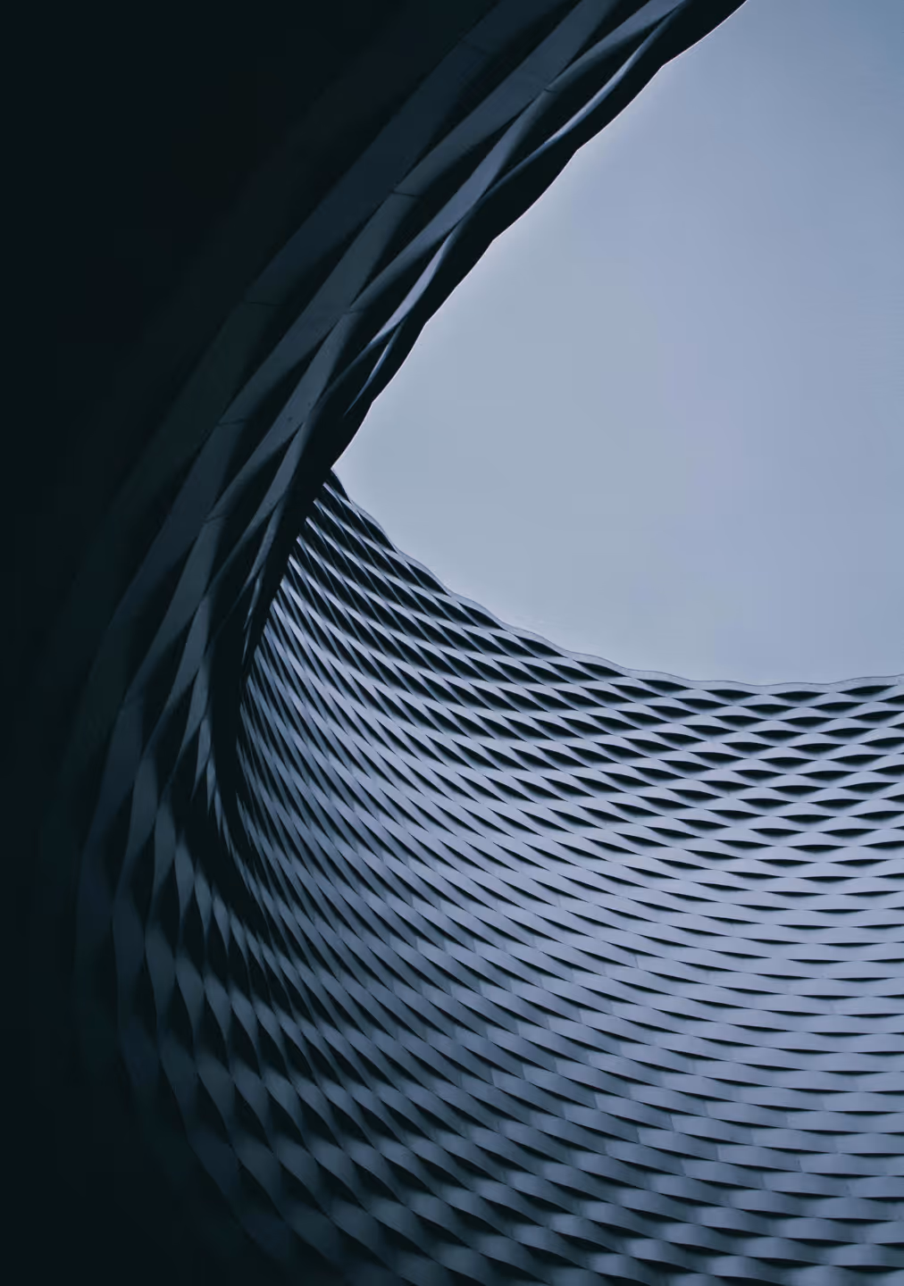 Curved architectural structure