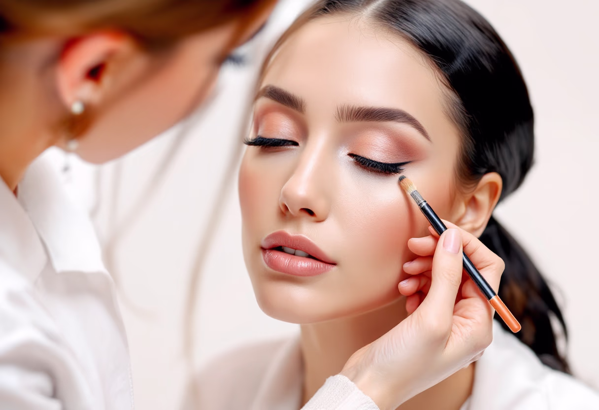 image of individual beautician at work