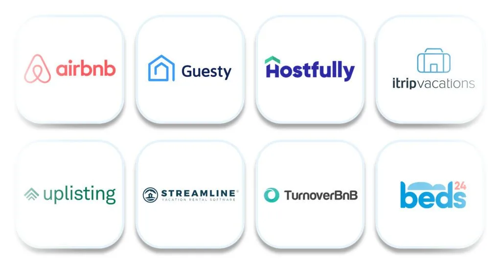 RemoteLock software integrations for vacation rental booking management.