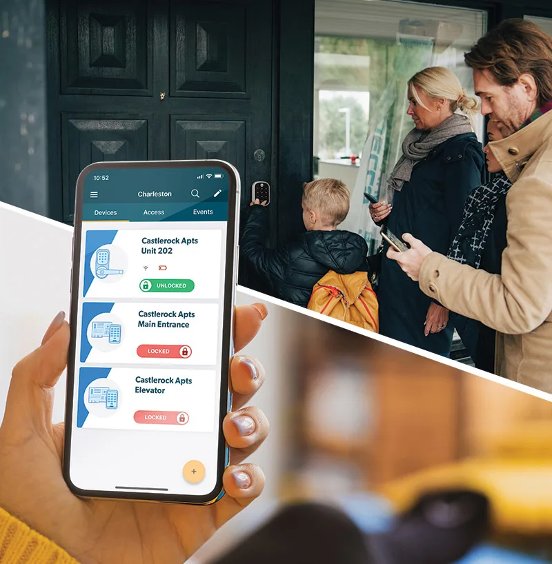 A host manages access for vacation rental guests