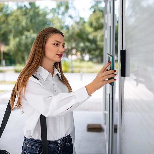 glass door wired access control