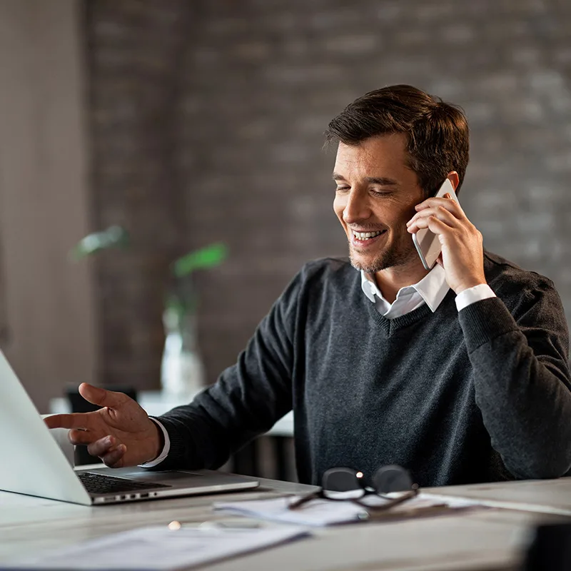 Sales Rep Calls a Customer
