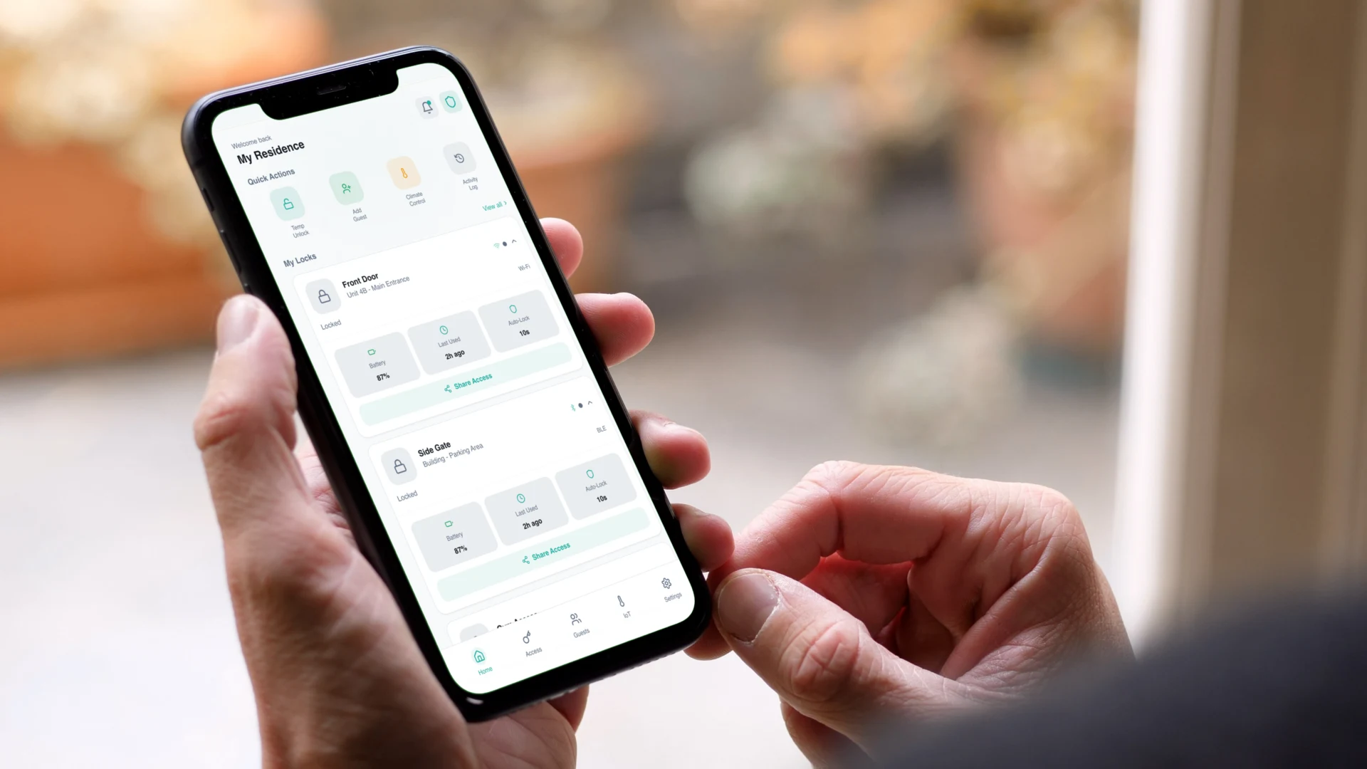 Alles an einem Ort: Ein Blick auf die RemoteLock Resident App