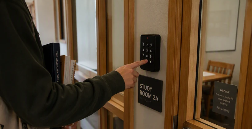 What actually happens when a patron reserves a study room