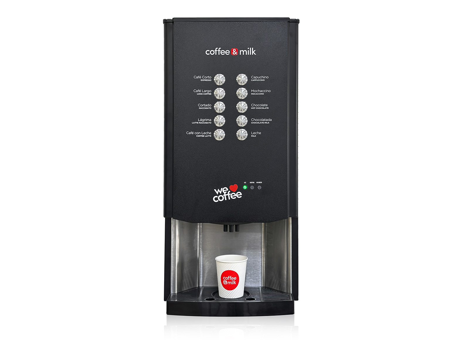 Máquina expendedora de café Báltico, vista frontal