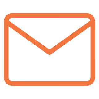 Orange envelope icon representing email or message.