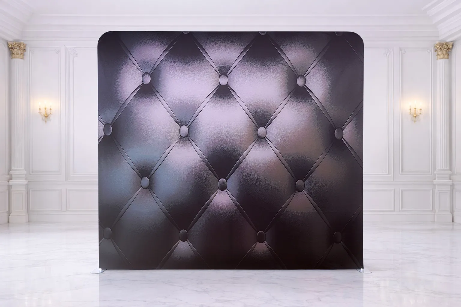 Black Padded Leather