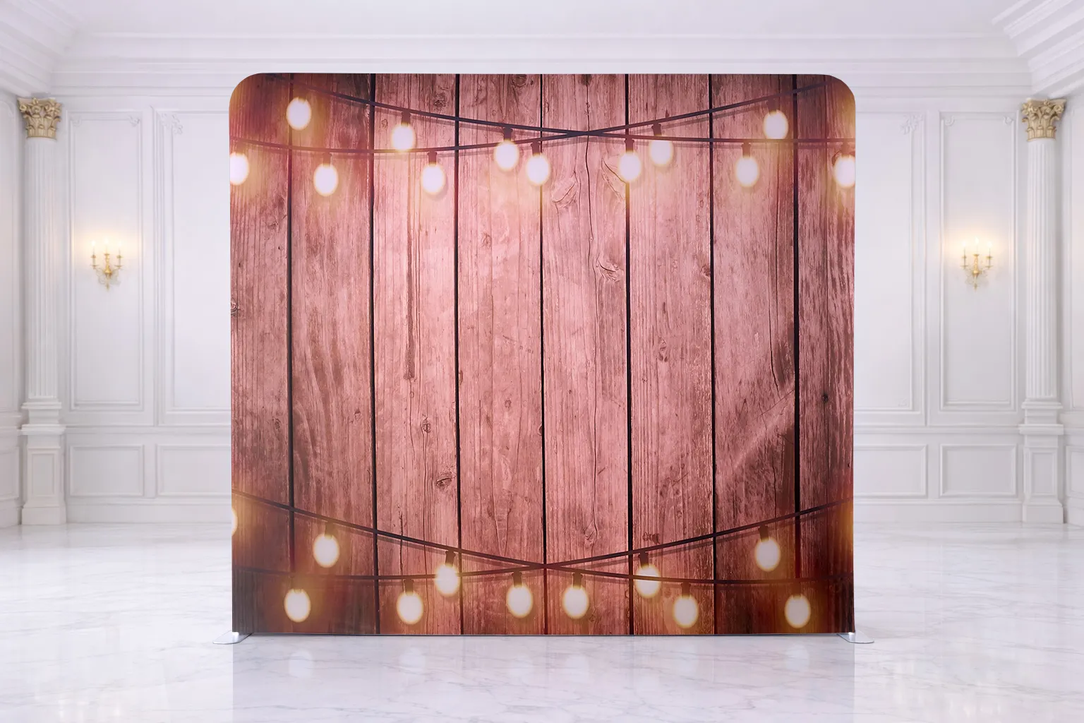 Rustic Wood with Fairy Lights