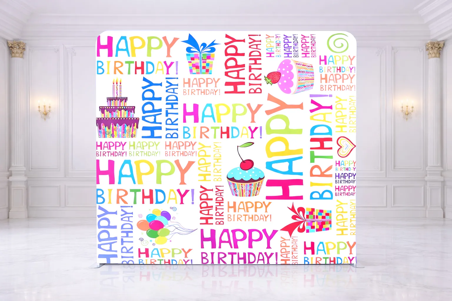 Happy Birthday (White)