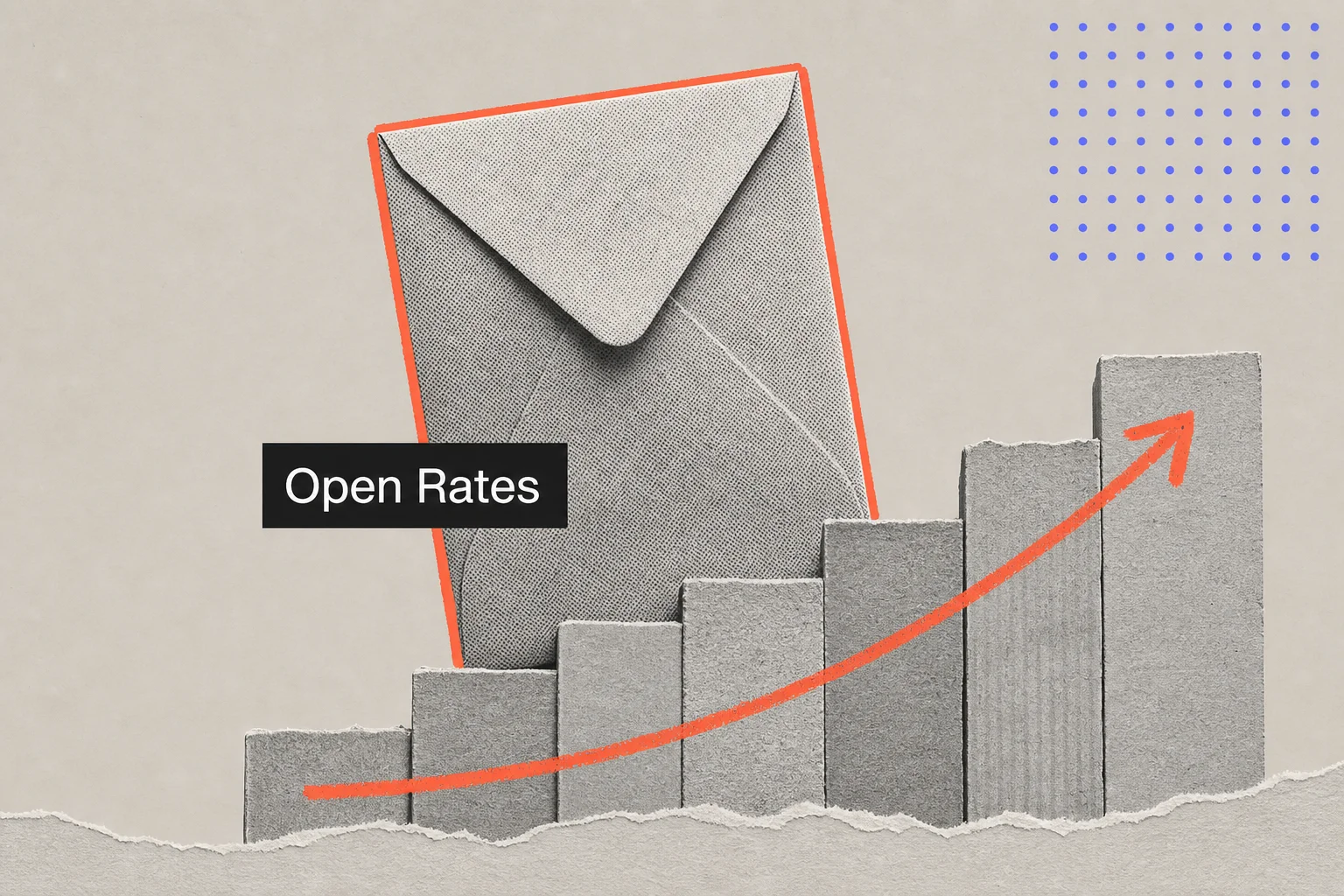 Email open rates climbing from 15% to 40%