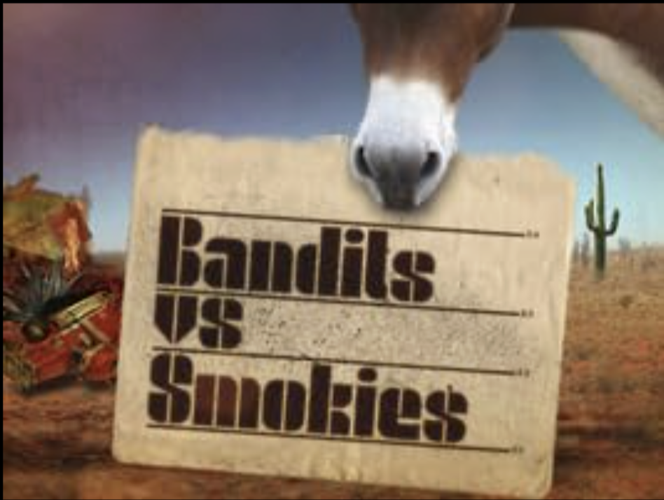 Bandits vs Smokies CMT reality series key art