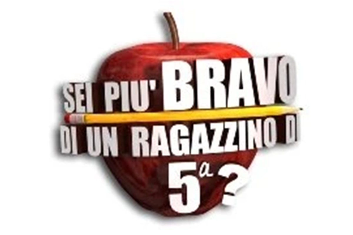 Are You Smarter Than a 5th Grader Italian adaptation key art