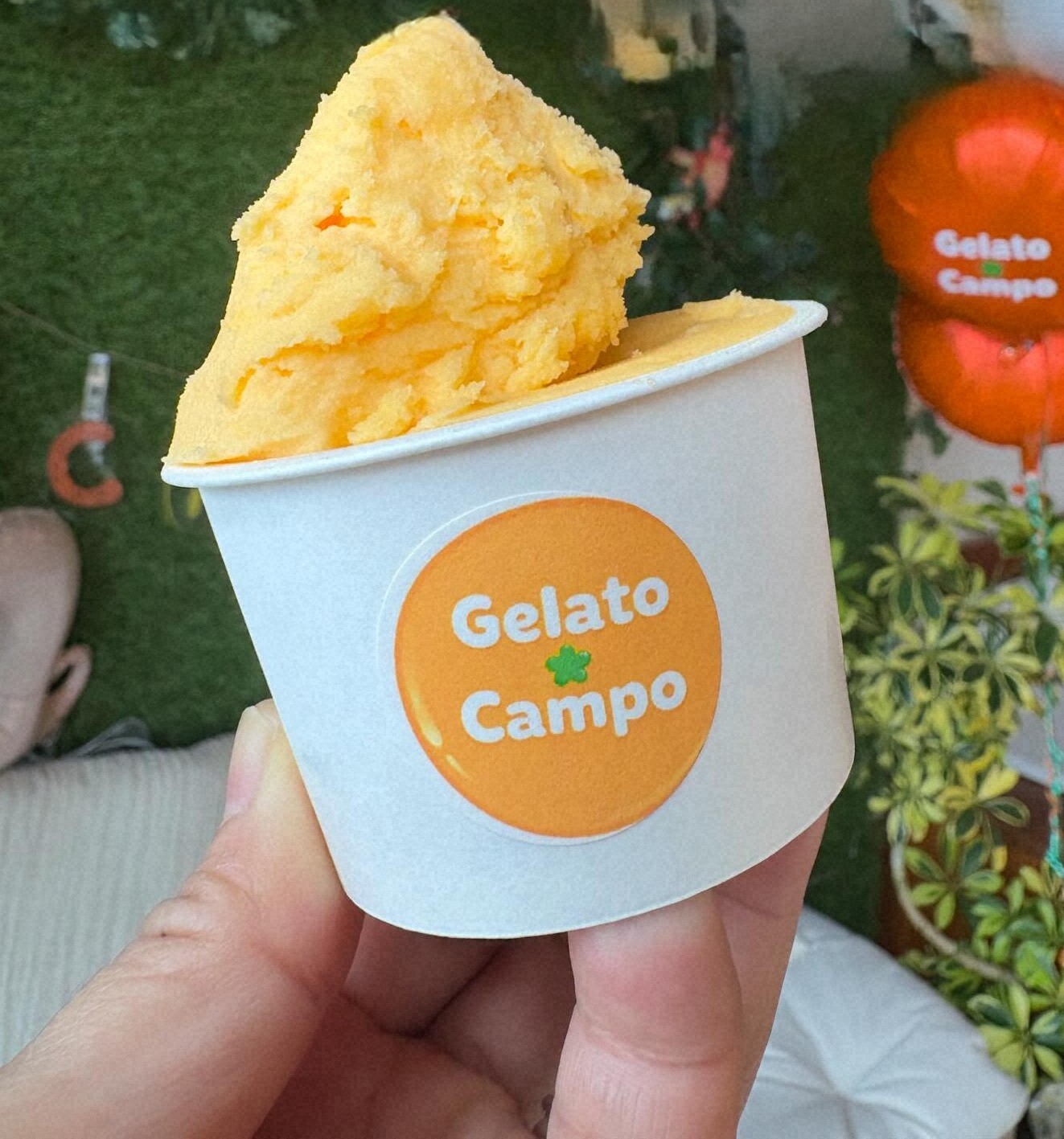 ミカンをふんだんに使った「みかんソルベ」