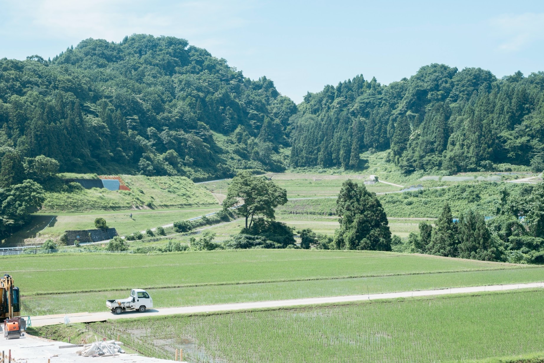 松倉地区に広がる棚田