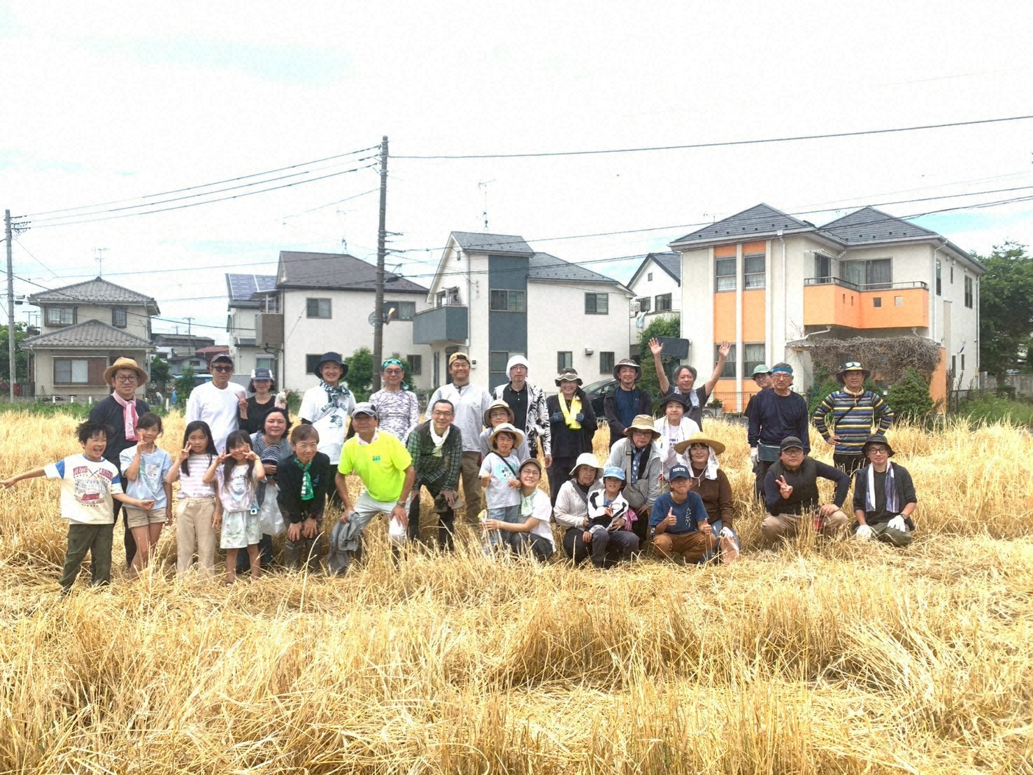 収穫イベントには子どもたちの姿もあった