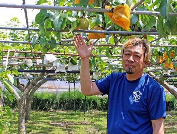 梨園で山形さん