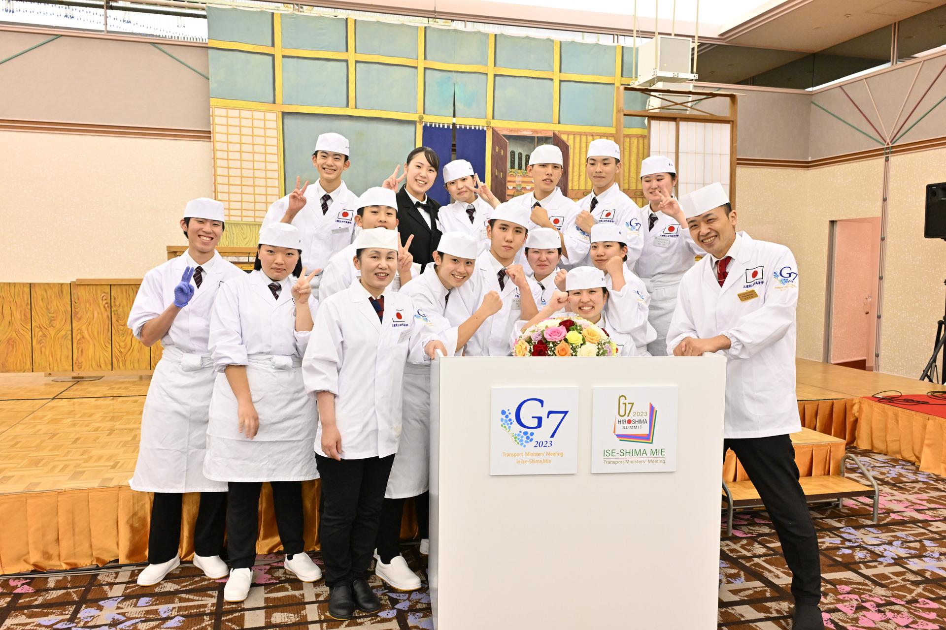 G7広島サミットでは生徒が各国要人に料理を提供した