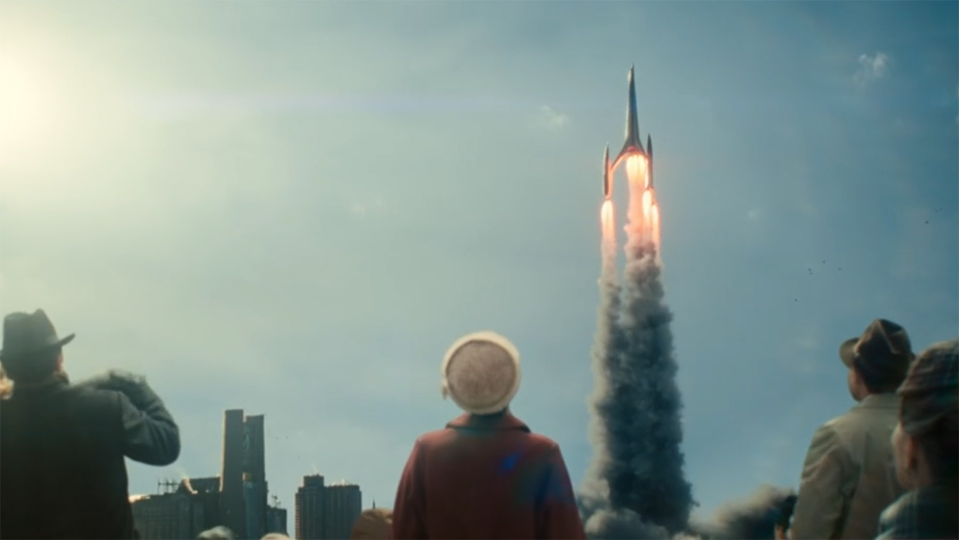 The Excelsior spaceship from Fantastic Four: First Steps.