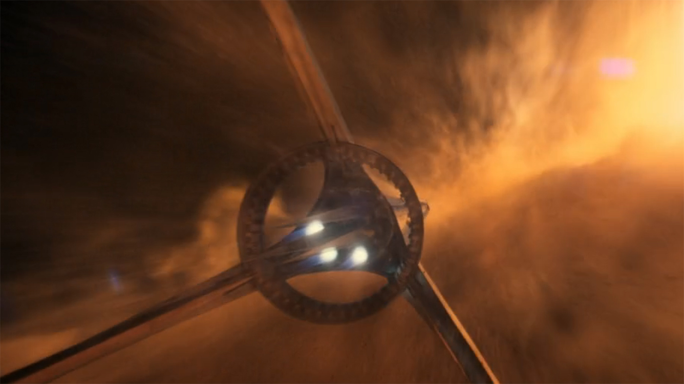 The Excelsior spaceship from Fantastic Four: First Steps.