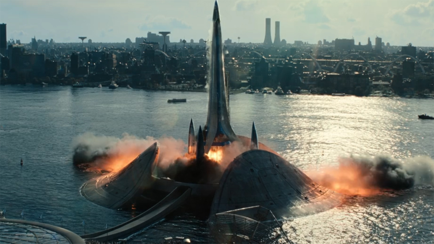 The Excelsior spaceship from Fantastic Four: First Steps.