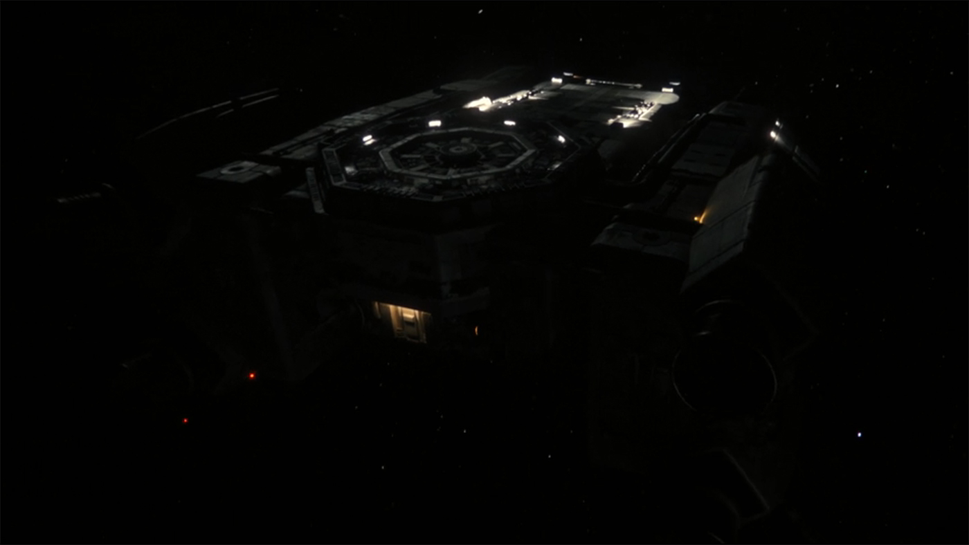 A still of the Echo Probe from Alien: Romulus.