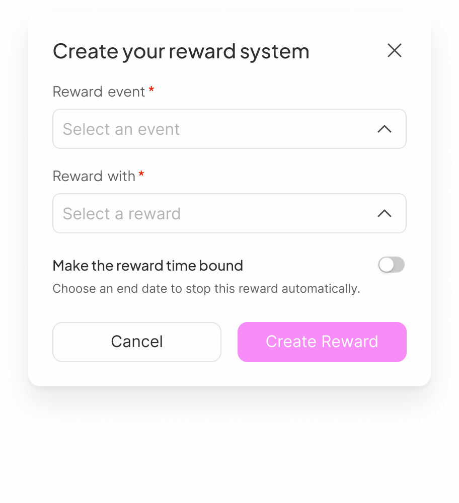 Booster rewards animation