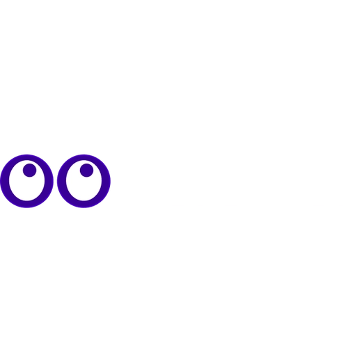 Logo with two purple eyes followed by the text ‘Trusted’ in bold black letters.