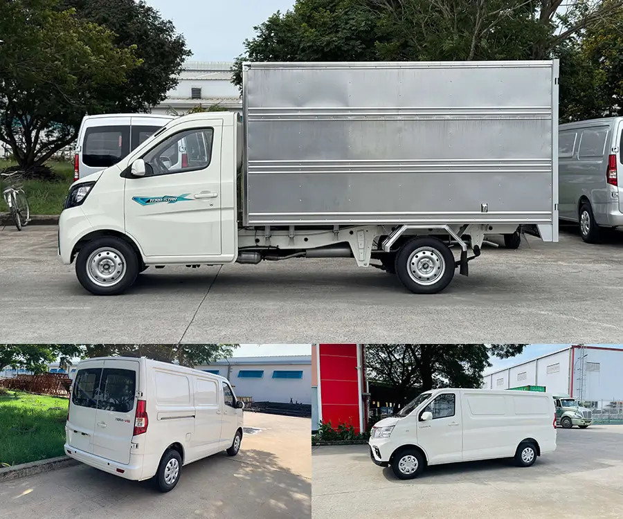 So sánh kích thước thùng các dòng xe 1 tấn