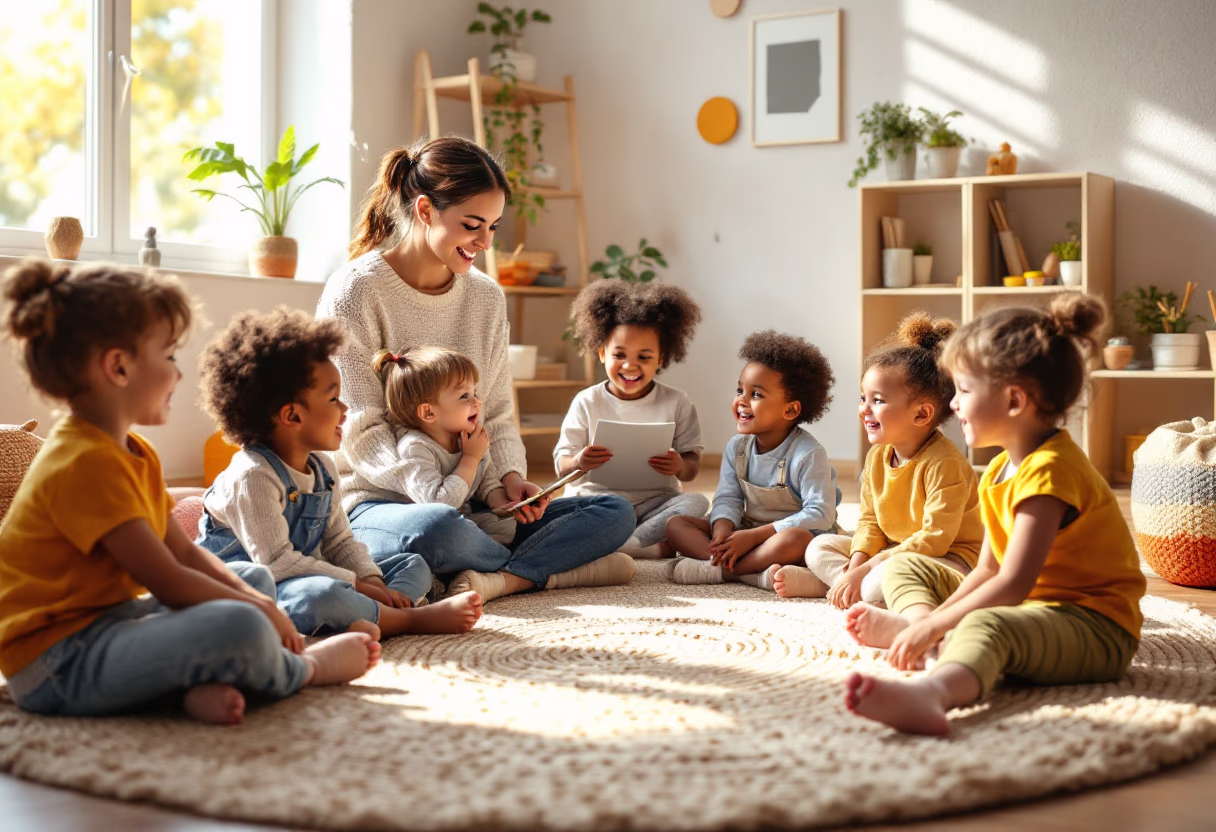 image of students during learning sessions (for a preschools & daycare)