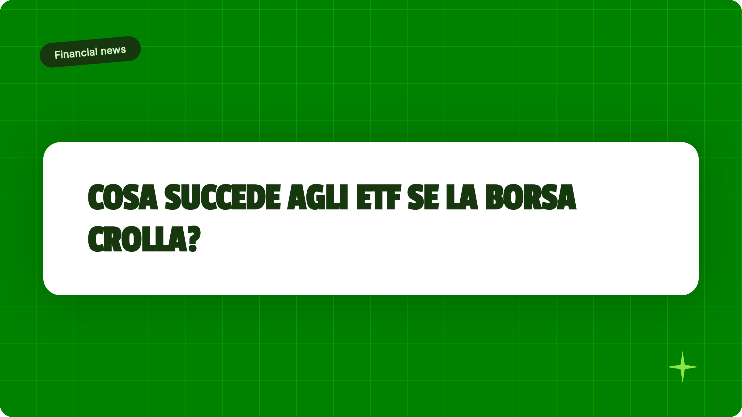 Illustrazione Cosa succede agli ETF se la borsa crolla? - Finanz Blog