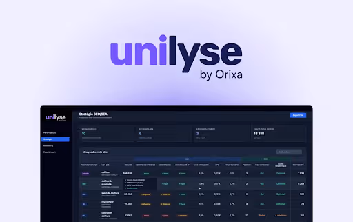 Visuel de la solution Unilyse by orixa