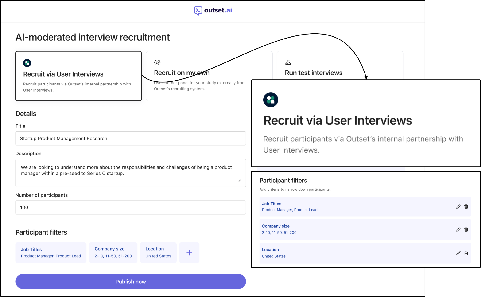 Outset dashboard