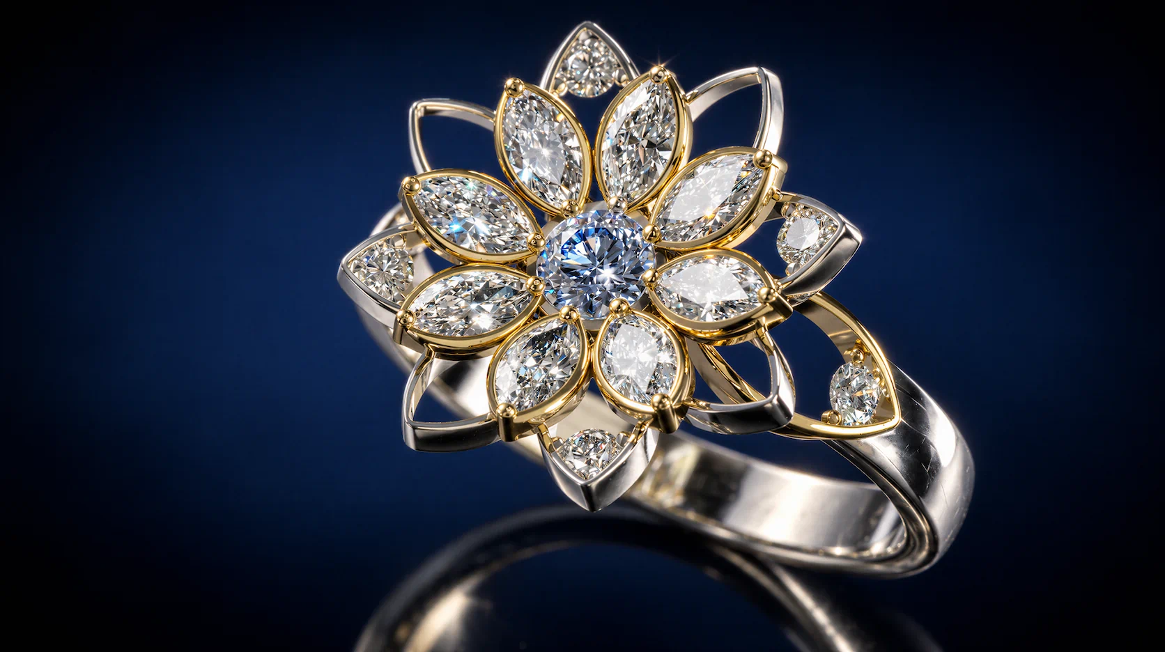 Jewelry render with gemstone dispersion and caustics in Light Tracer Render