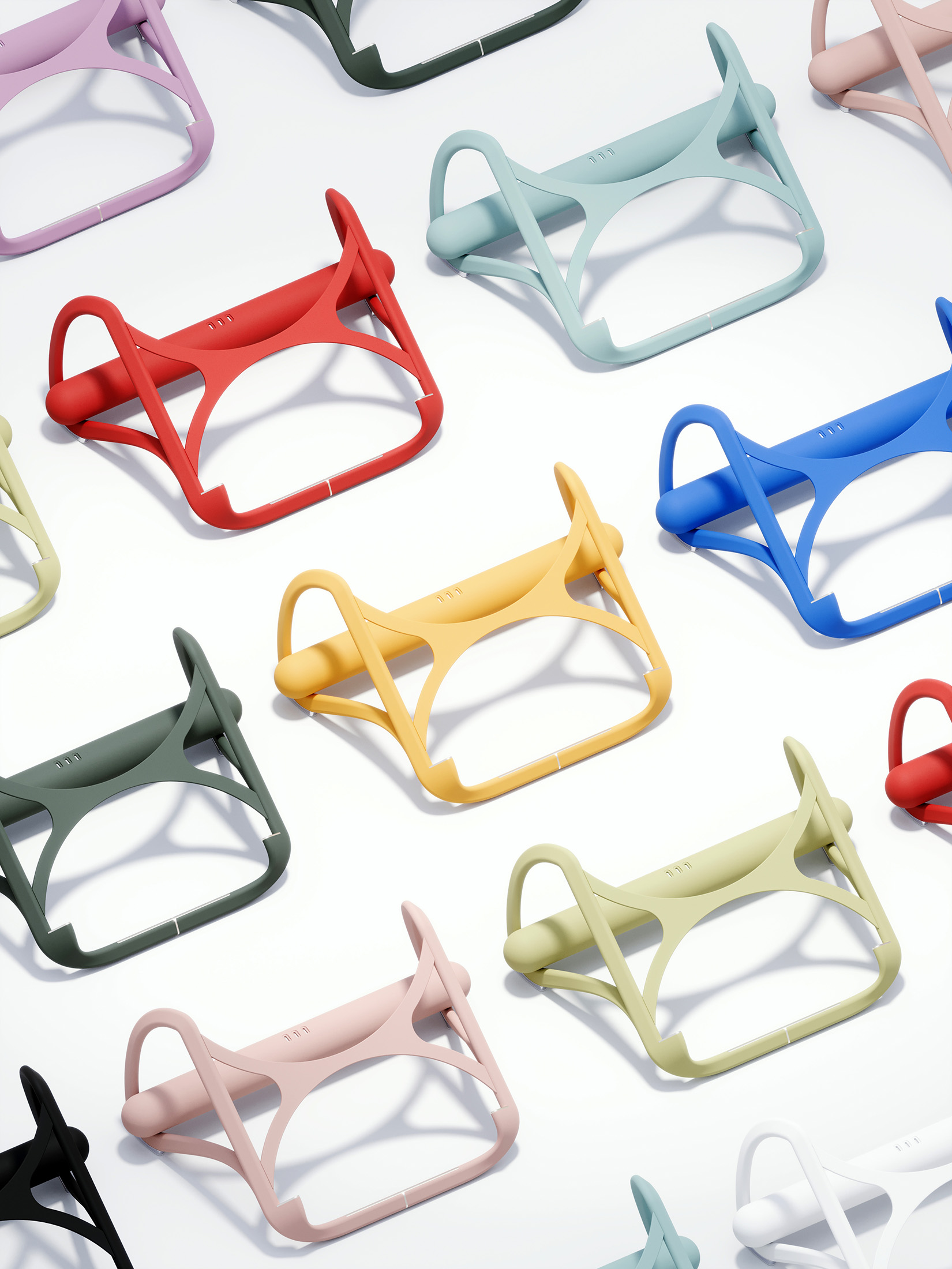 Produktdesign Curv-e verschiedene Farben