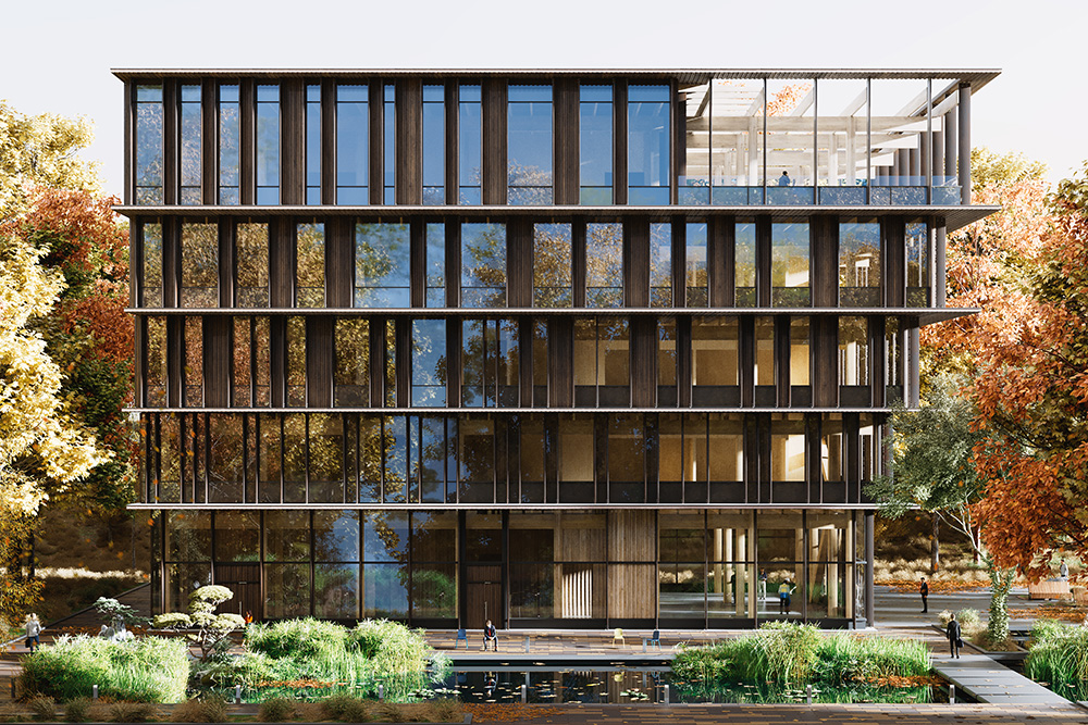 3D Architektur Bürogebäude