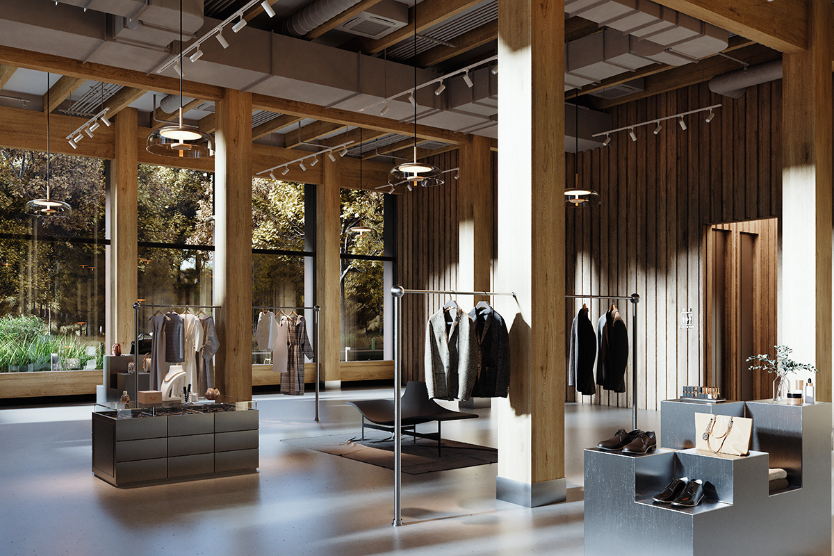 Shopping Center in 3D