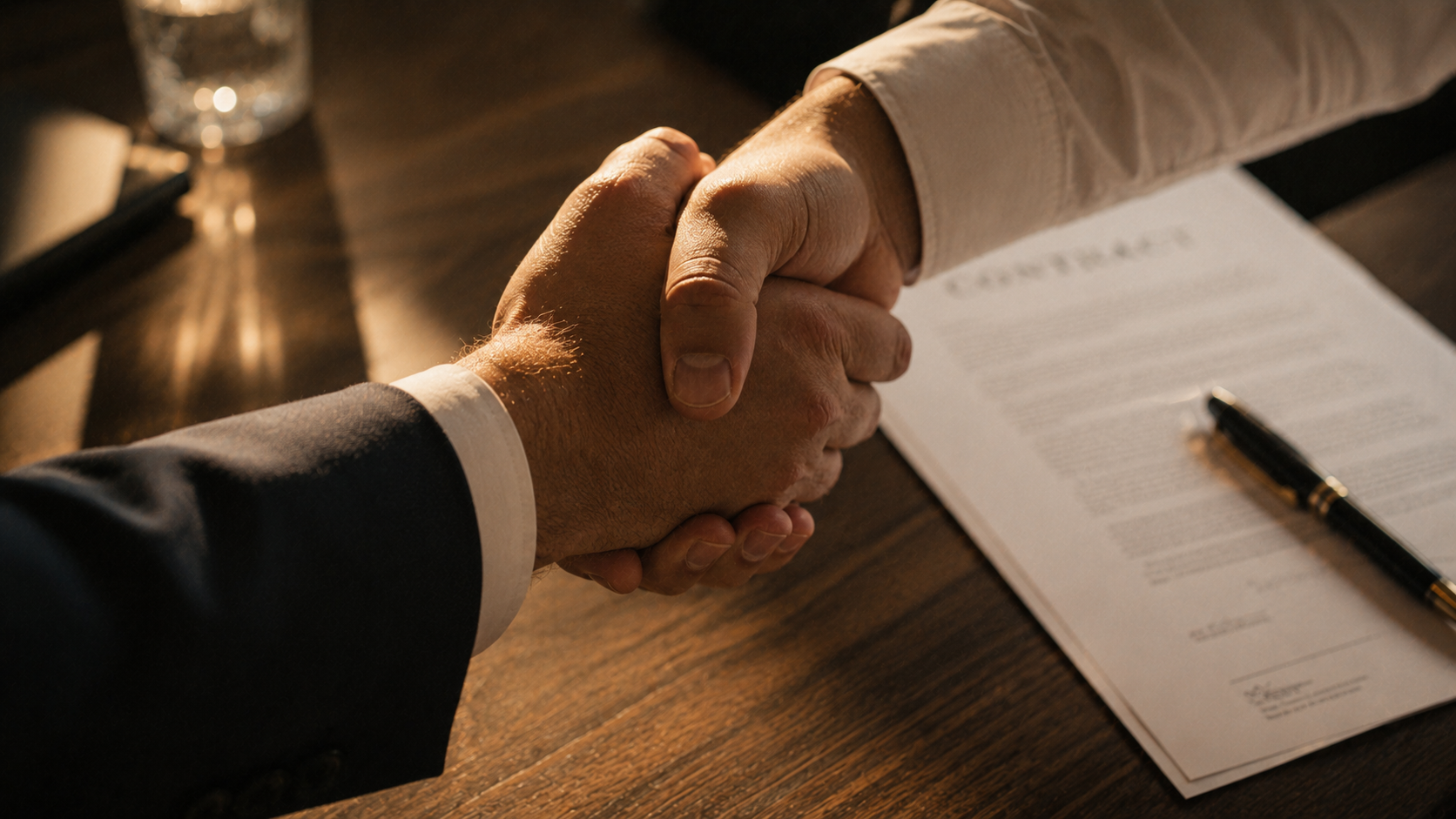 Handshake – Vertrauen beim Einstellungsgespräch